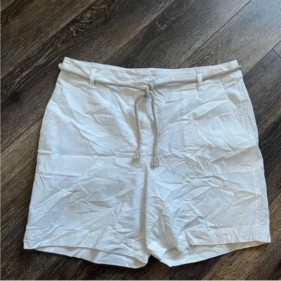 Talbots Stylish Rope Belt Shorts - Picture 8 of 8